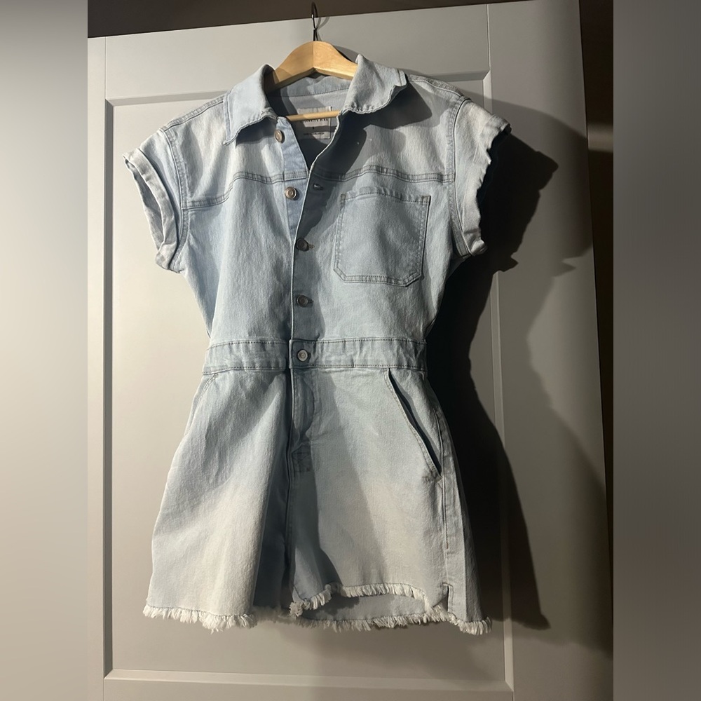 Light Blue Denim Jumpsuit